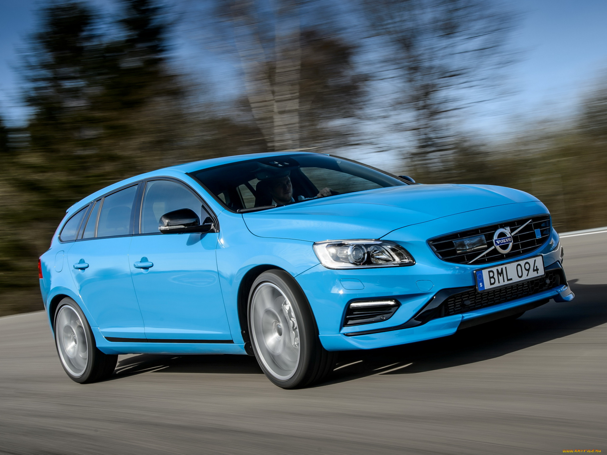 , volvo, v60, polestar, 2014, 